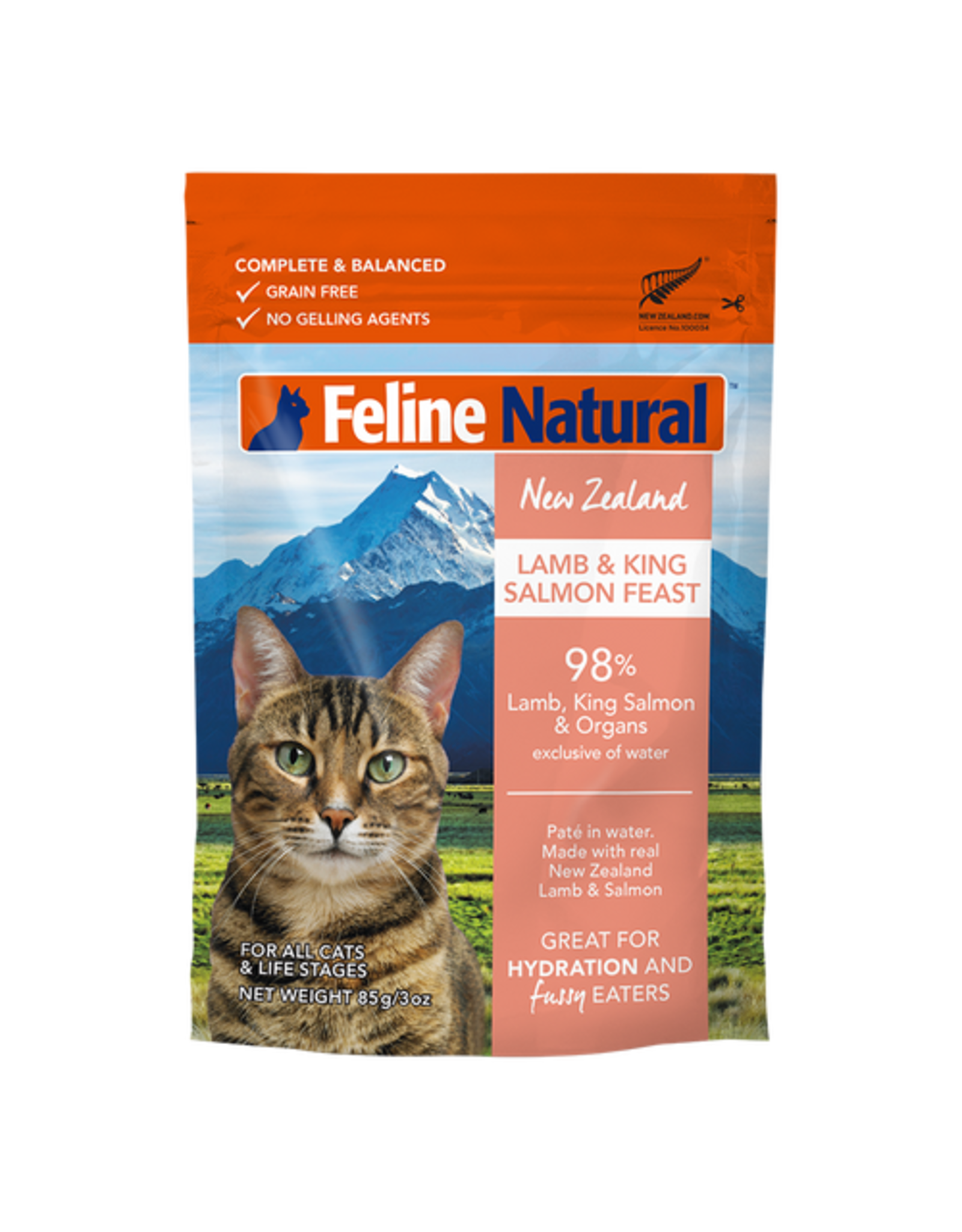 Feline Natural Feline - Lamb & Salmon Feast Pouch 85g