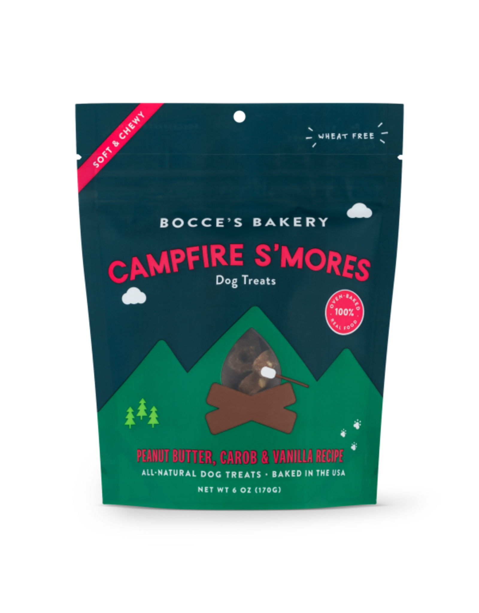 Bocce's Bakery Dog Soft & Chewy Campfire S'mores 6 oz