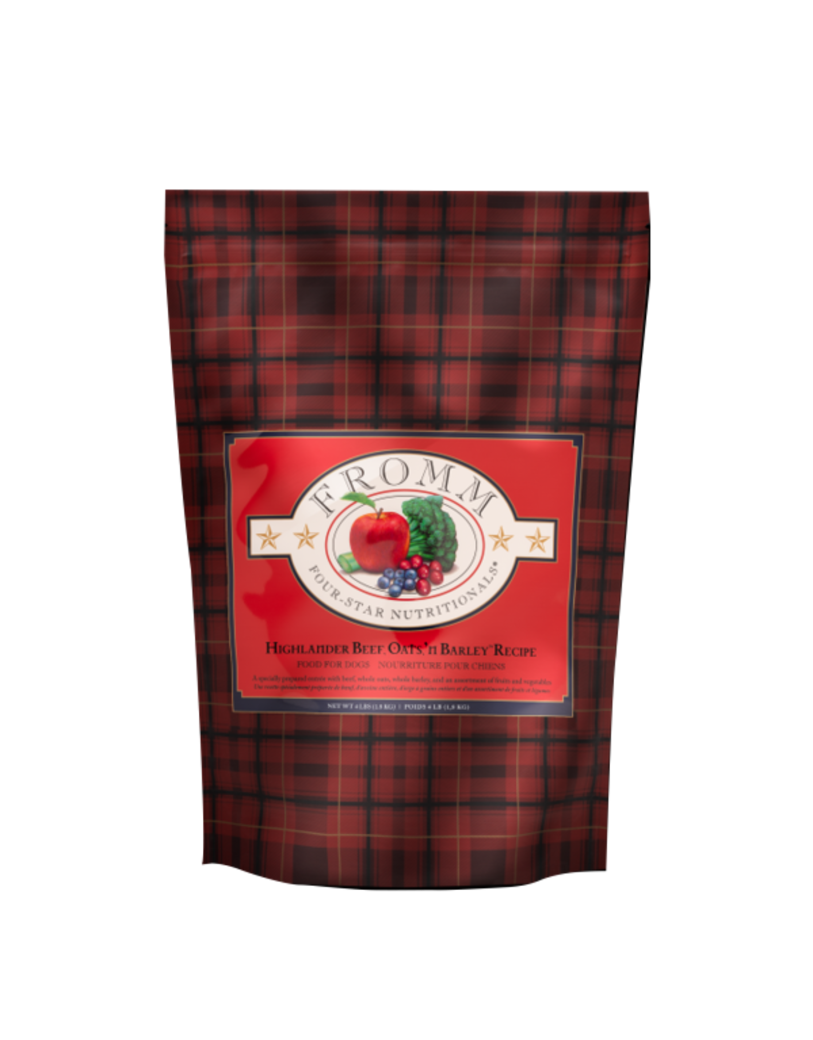 Fromm Dog Four-Star Highlander Beef Oats 'n Barley 1.8 kg