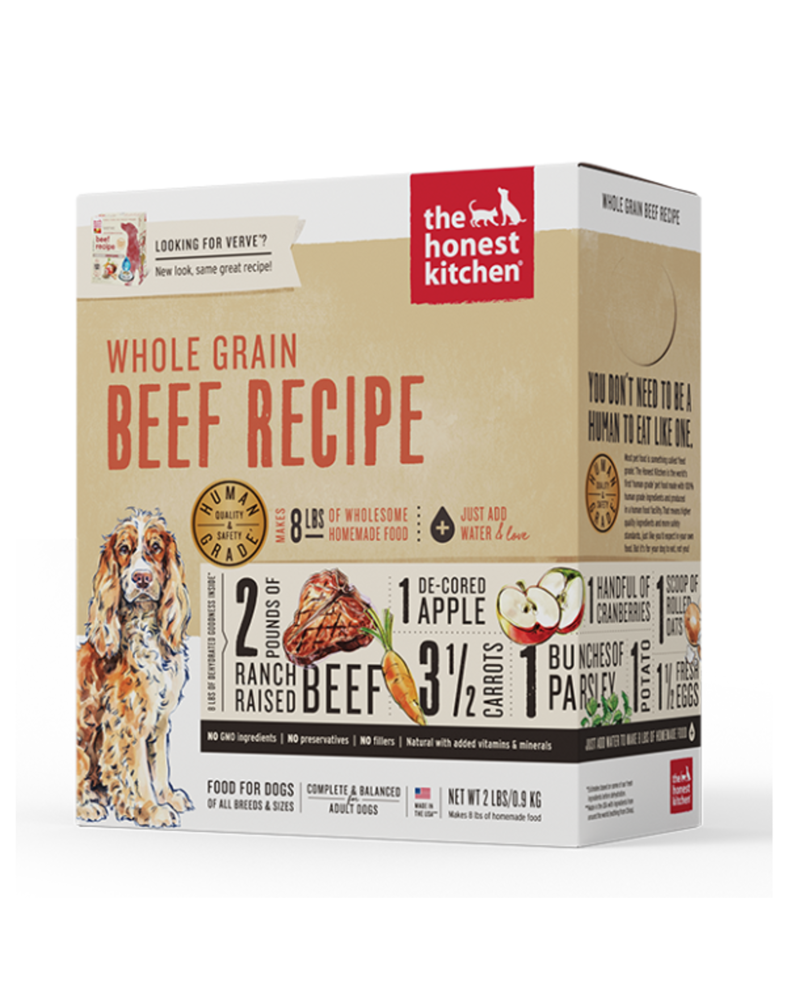 The Honest Kitchen Dog Dehydrated Whole Grain Beef 2 lb