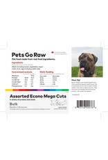 Pets Go Raw Econo Mega Cuts -8Kg (16x1.1lb pcs)