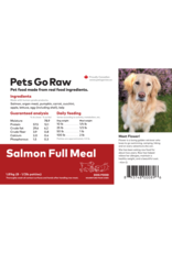 Pets Go Raw Salmon Full Meal 8 x 1/2lb Patties
