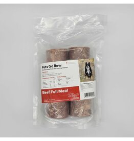 Pets Go Raw Beef Full Meal 8 x 1/4lb Patties