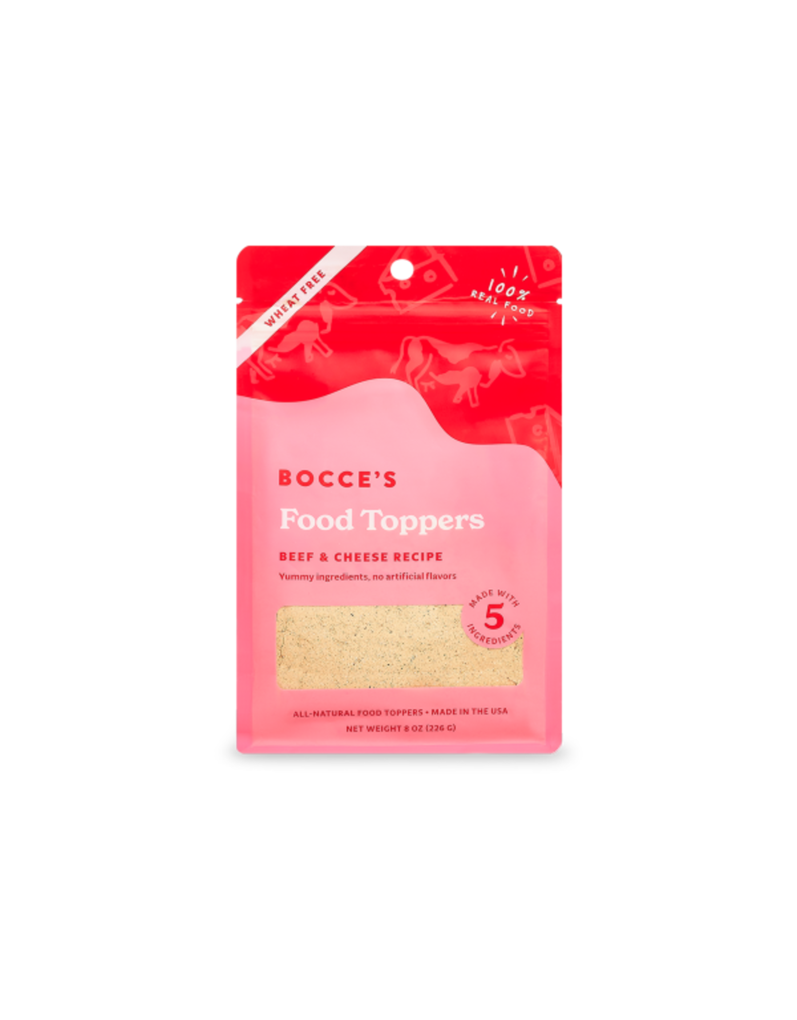 Bocce's Bakery Food Toppers Beef & Cheese 8 oz.