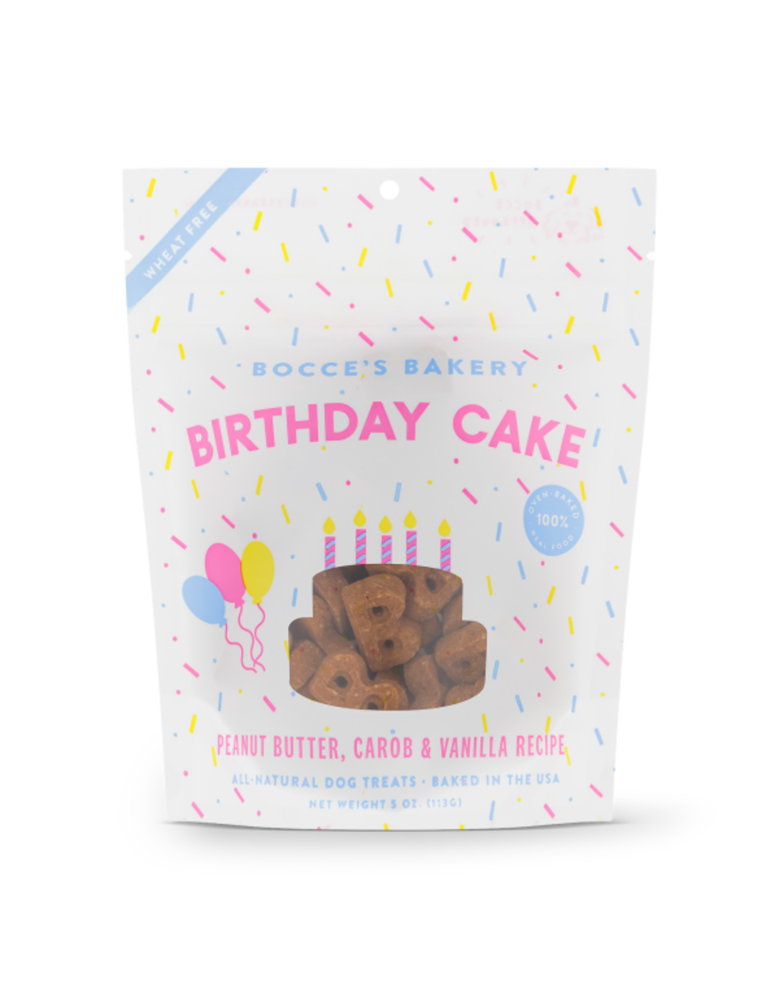 Bocce's Bakery Dog Crunchy Biscuits Birthday Cake 5oz
