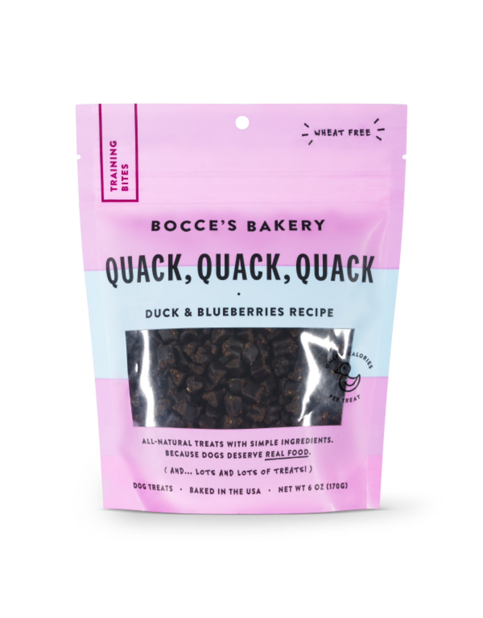 Bocce's Bakery Dog Training Bites Quack Quack Quack 6 oz