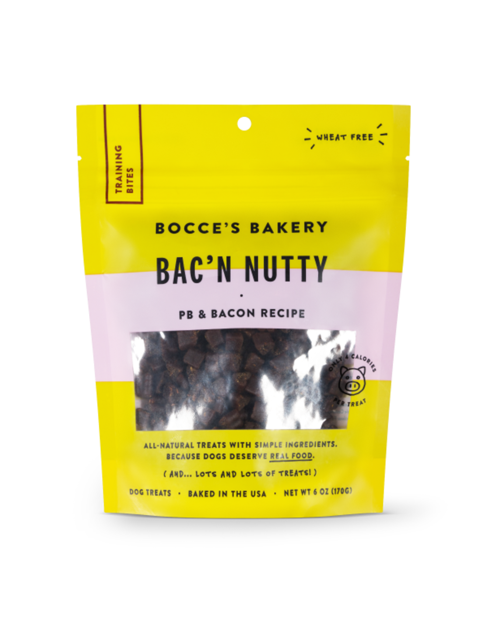 Bocce's Bakery Training Bites Bac'N Nutty 6 oz.