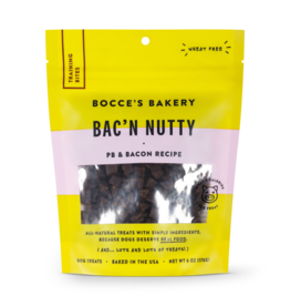 Bocce's Bakery Dog Training Bites Bac'N Nutty 6 oz.