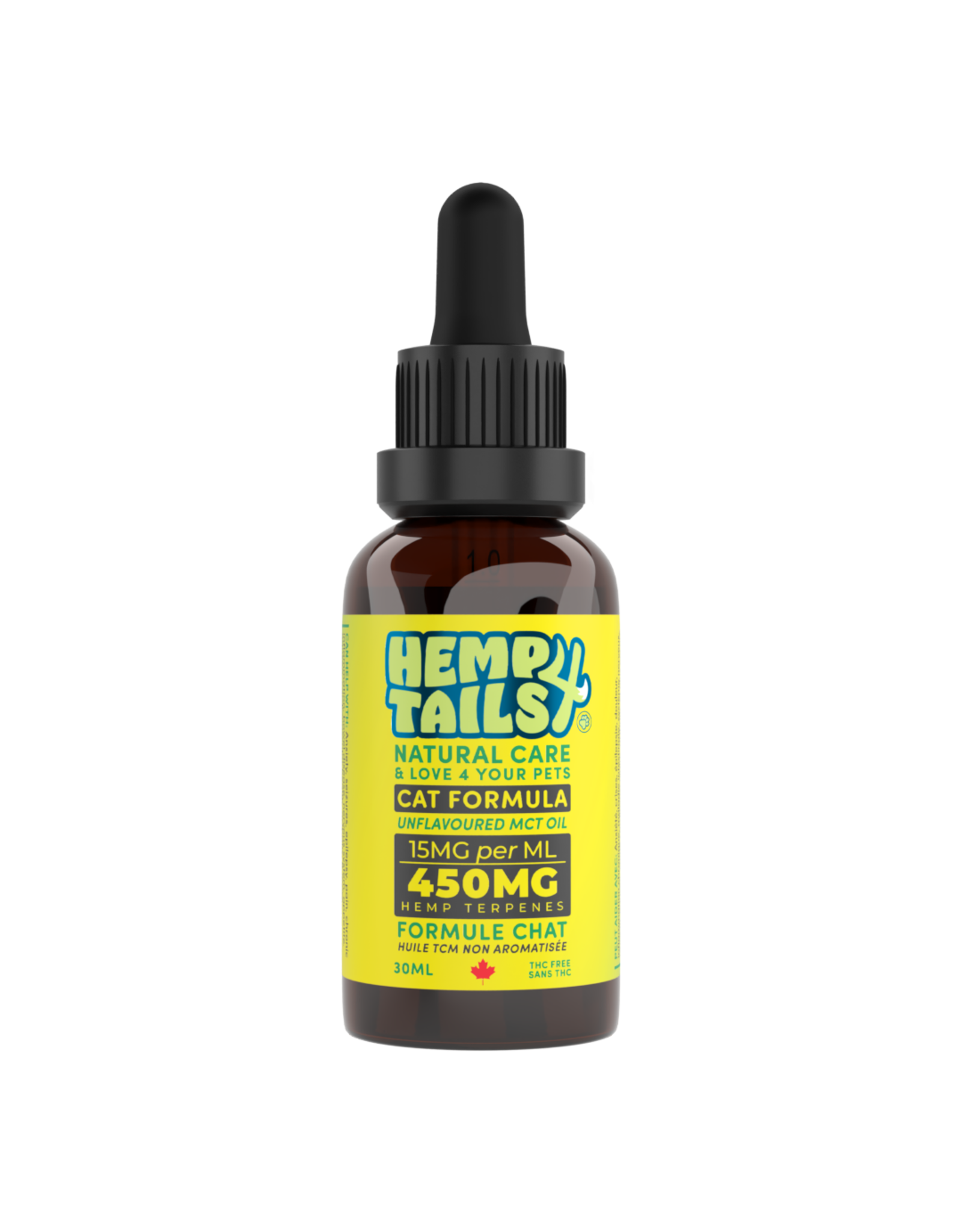 Hemp4Tails Cat Formula - Unflavored MCT Oil - 30ml - 450MG