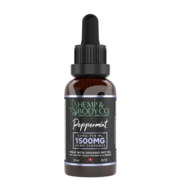 Hemp & Body Co. Peppermint Tincture (MCT Oil) - 30ml - 1500MG