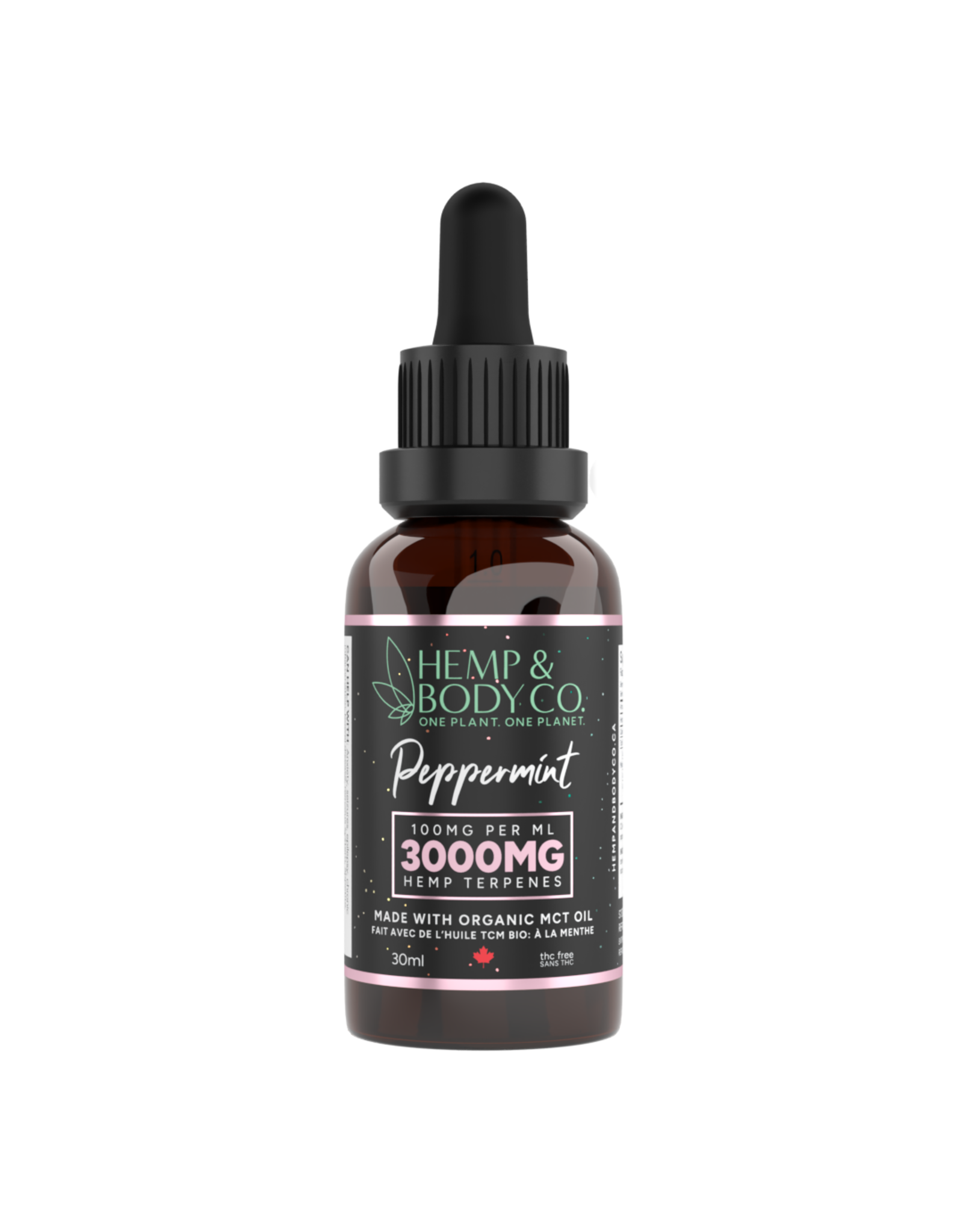 Hemp & Body Co. Peppermint Tincture (MCT Oil) - 30ml - 3000MG