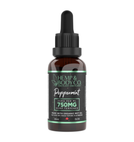 Hemp & Body Co. Peppermint Tincture (MCT Oil) - 30ml - 750MG