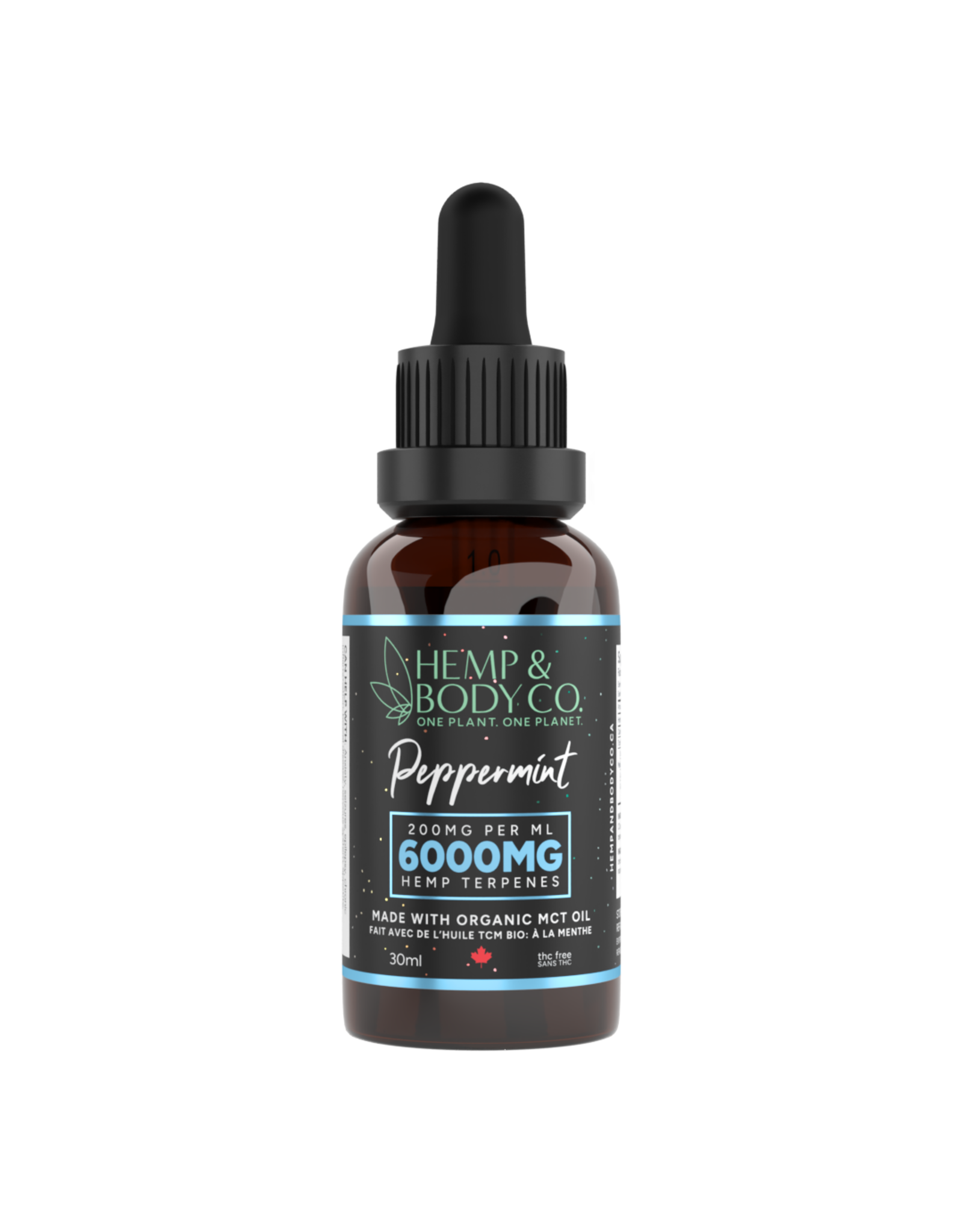 Hemp & Body Co. Peppermint Tincture (MCT Oil) - 30ml - 6000MG