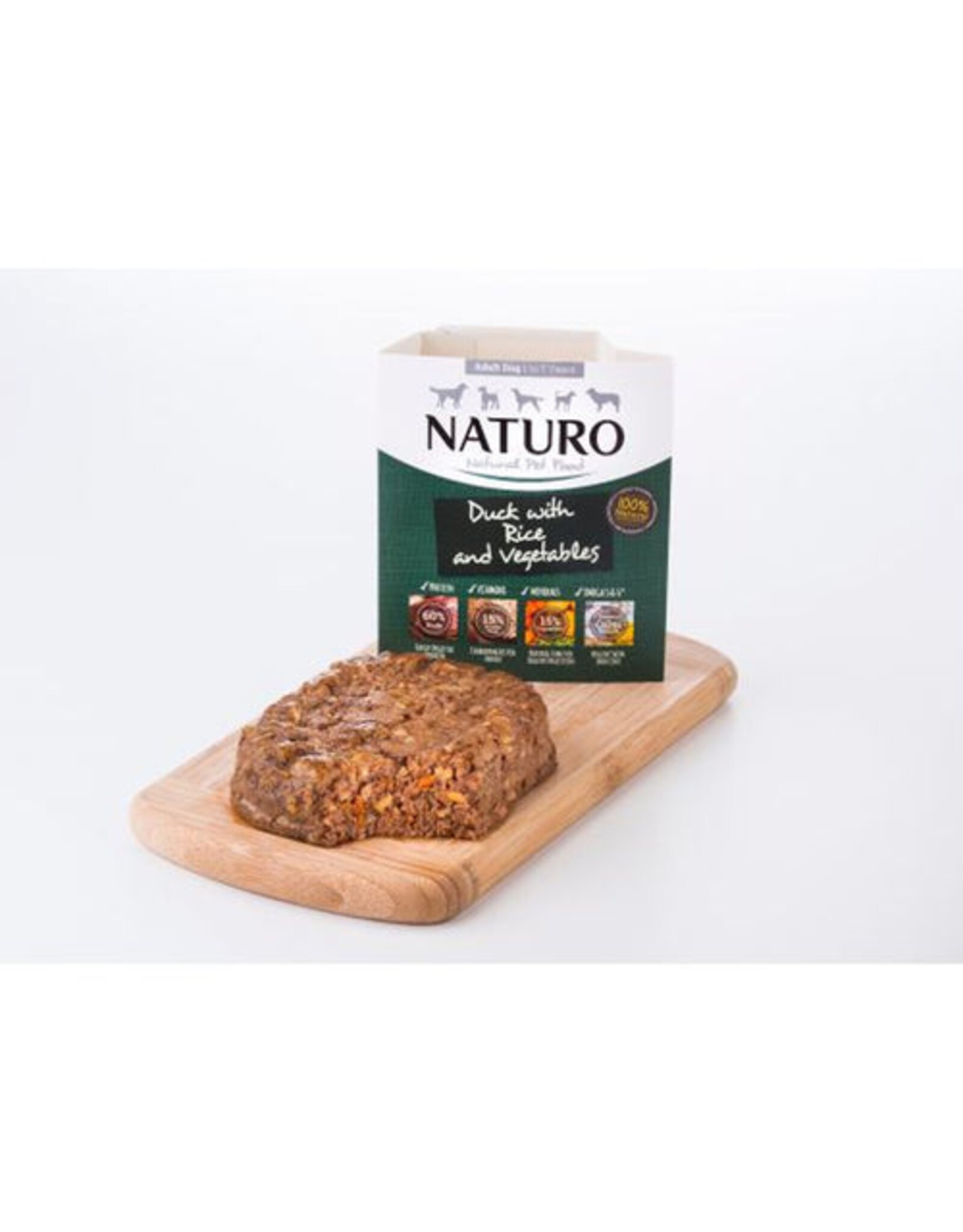 Naturo Dog Trays - Adult Duck & Rice with Veg 400g