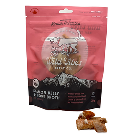 Wild Vibes Treat Co. Salmon & Bone Broth Treats 75g