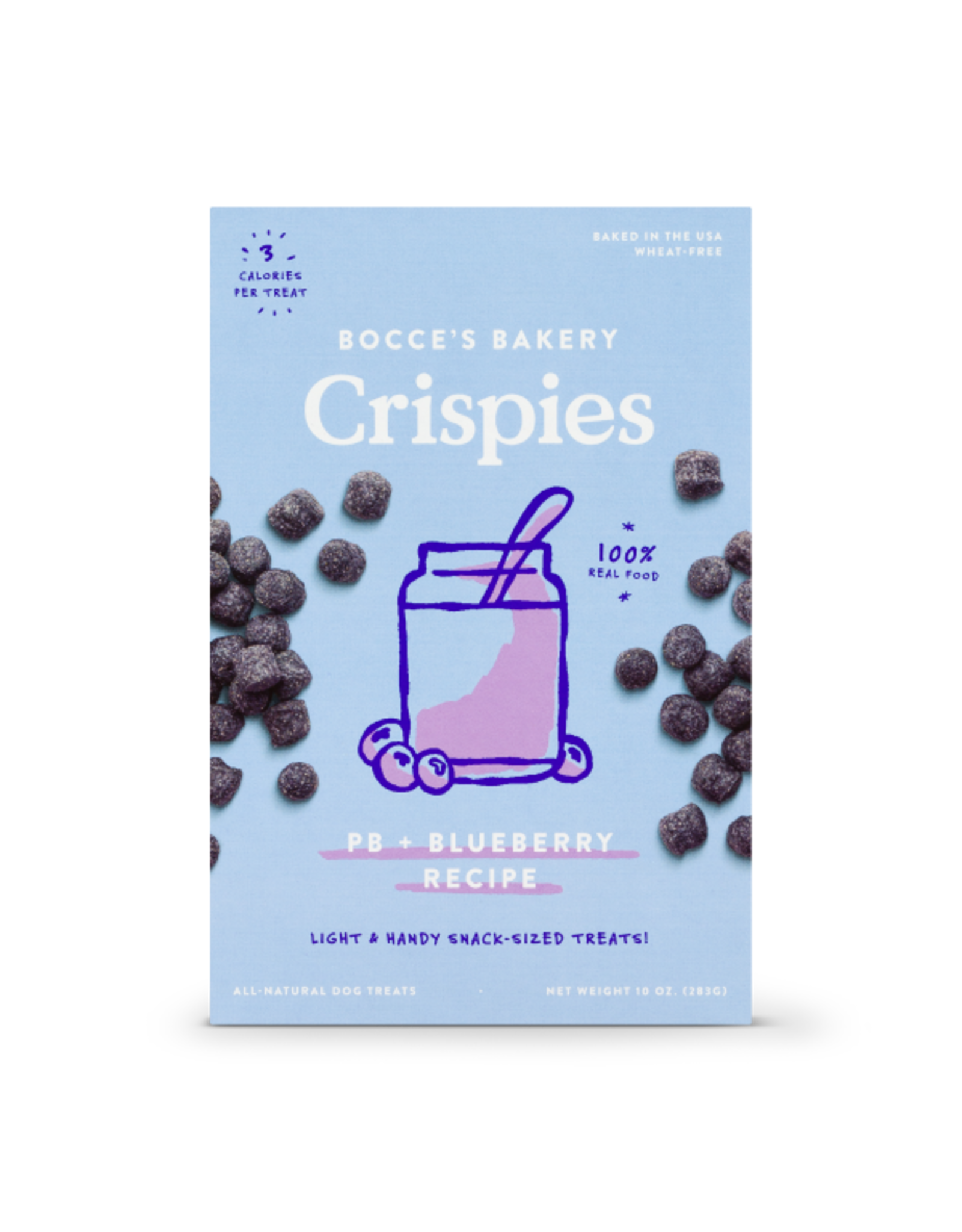 Bocce's Bakery Crispies PB + Blueberry 10 oz