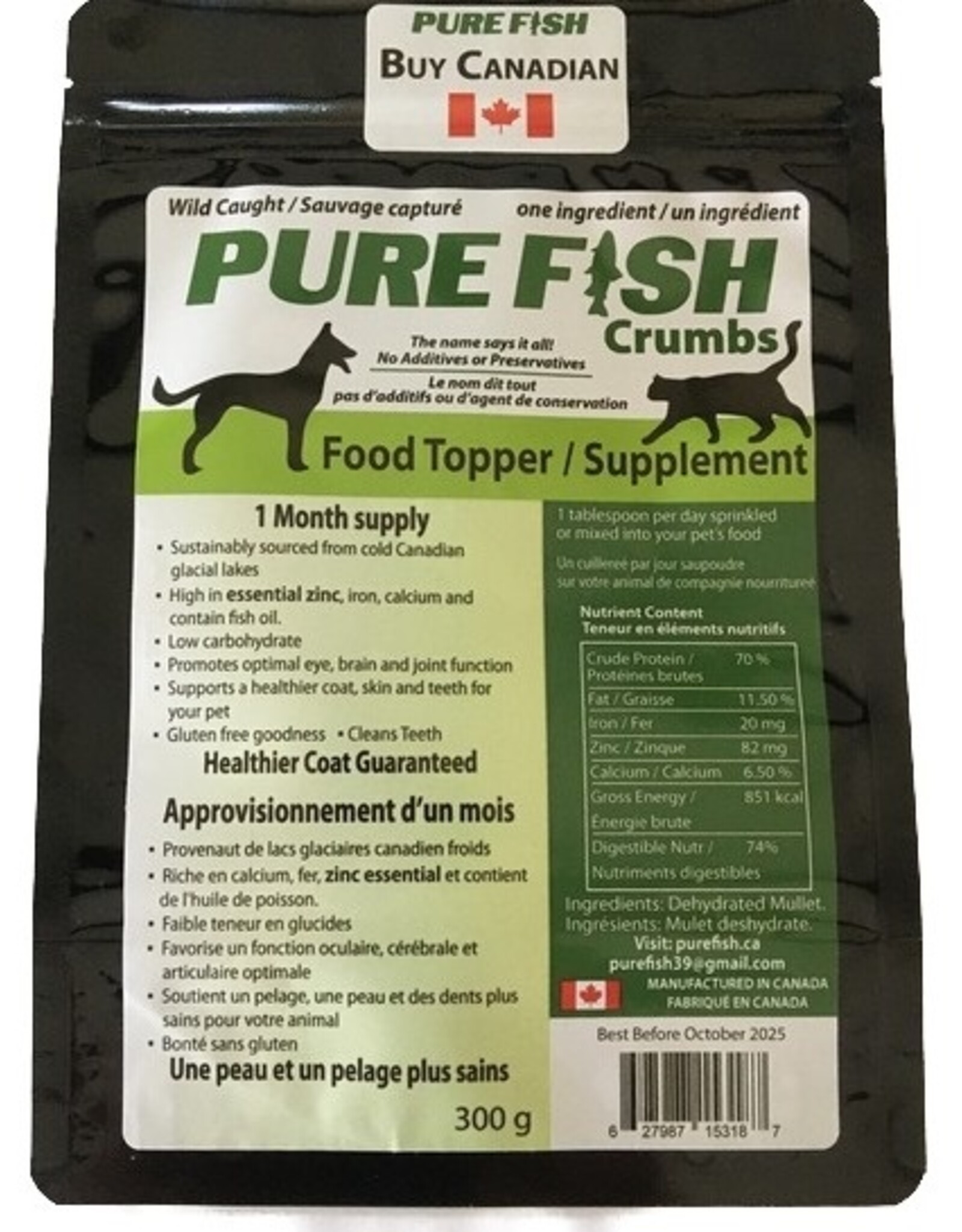 PURE FISH Pure Fish Food Topper / Supplement 300g