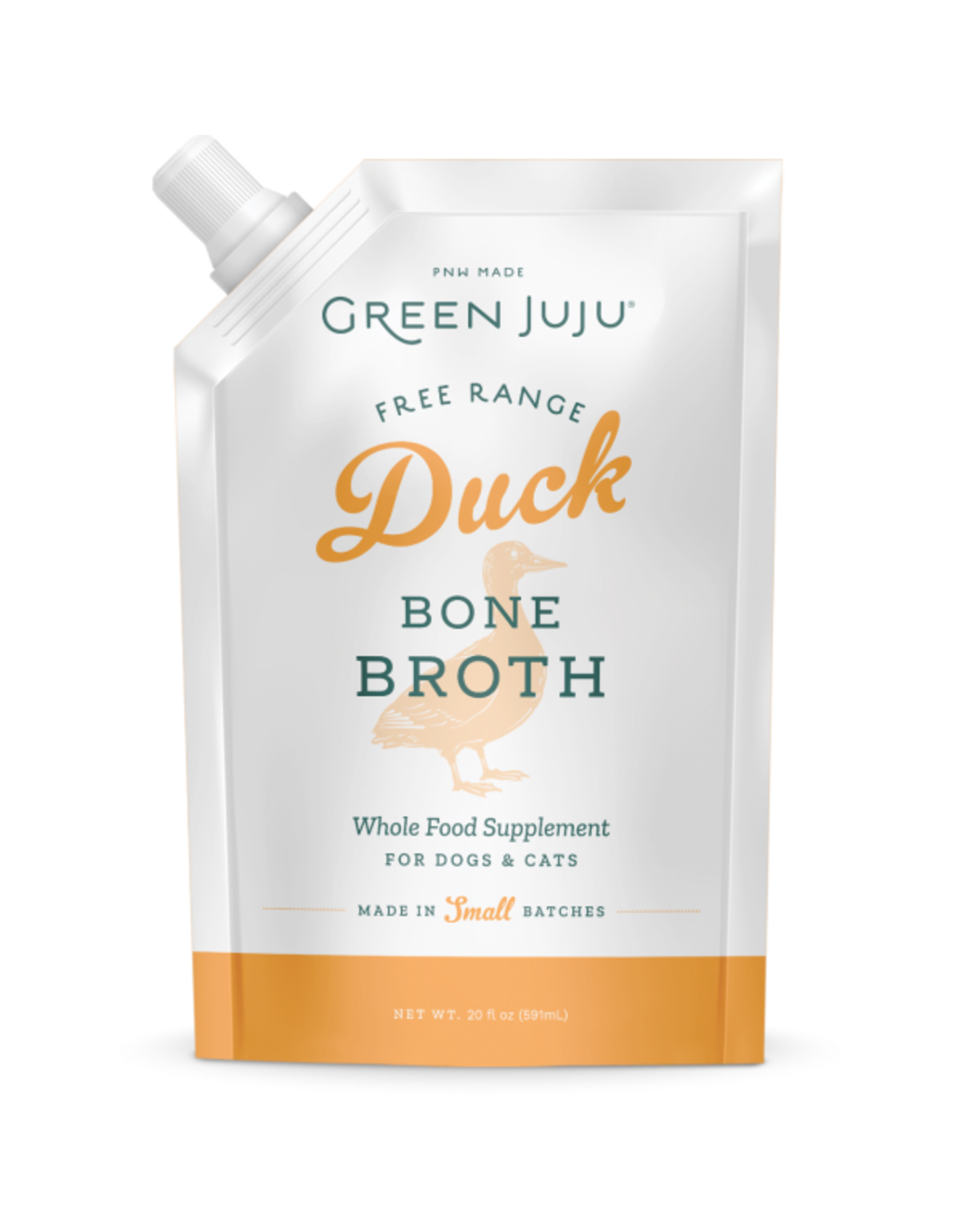 Green JuJu Dog/Cat Bone Broth Duck 20oz