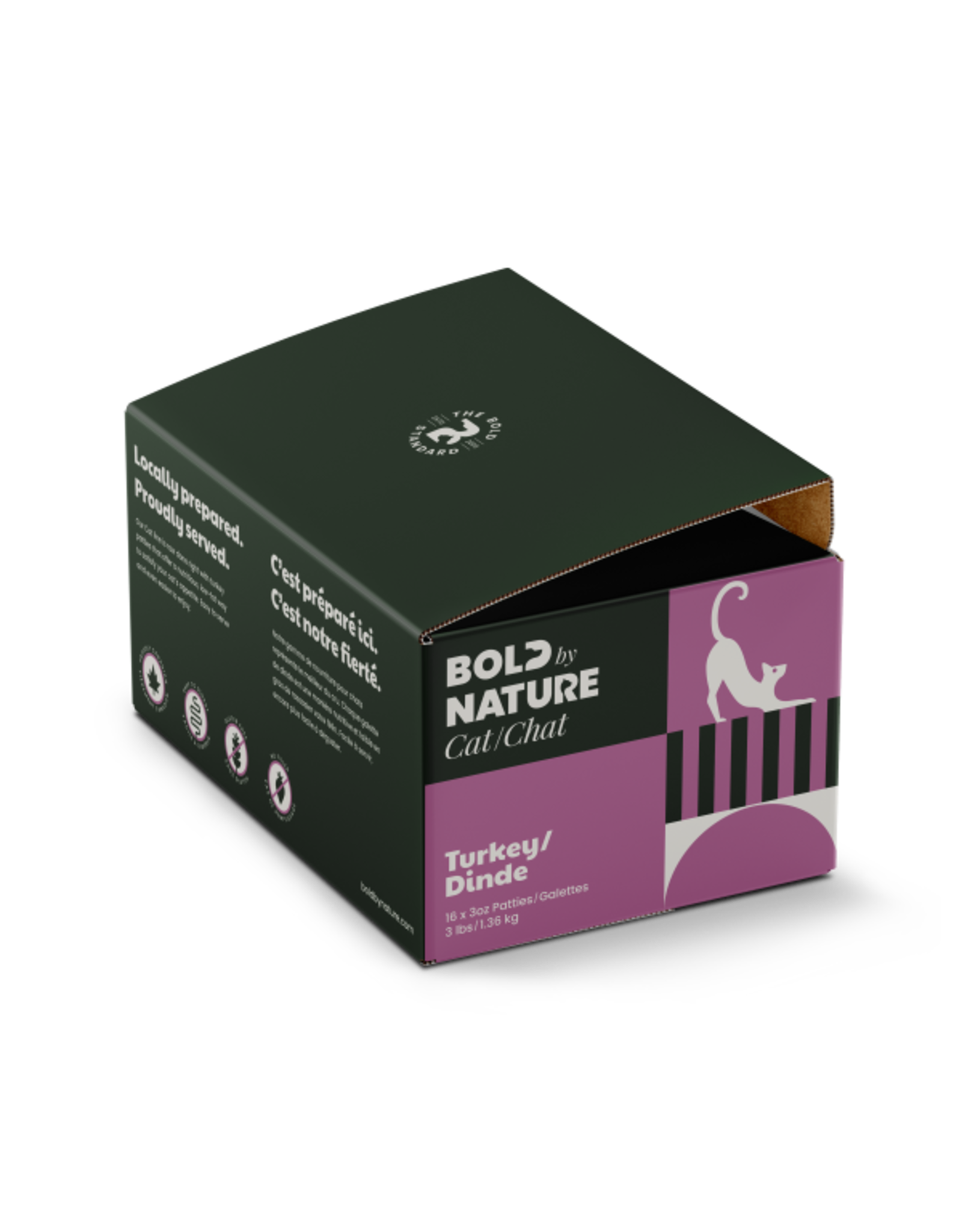 Bold by Nature Cat Turkey Patties 3lb