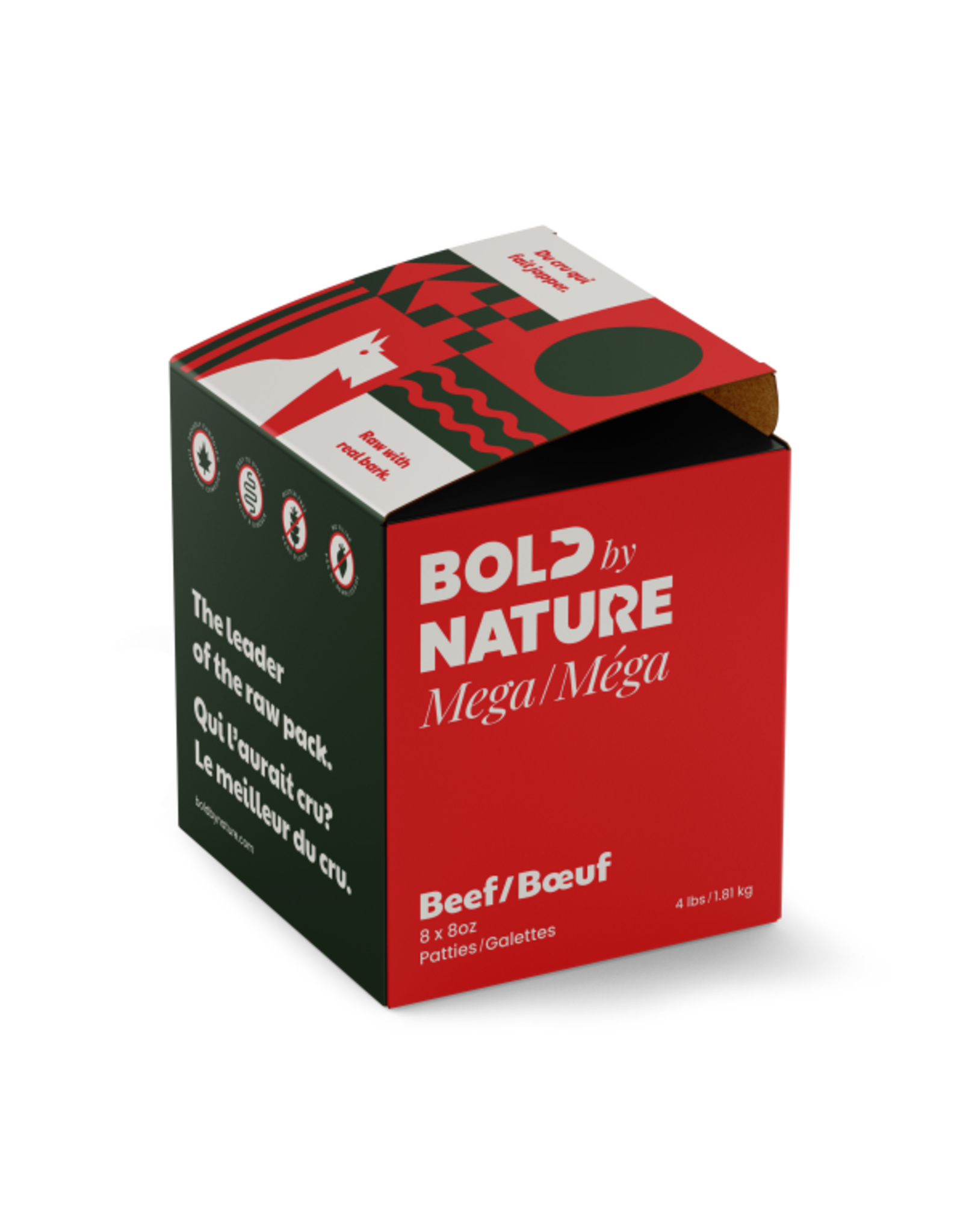 Bold by Nature Dog Mega Beef Patties 4lb