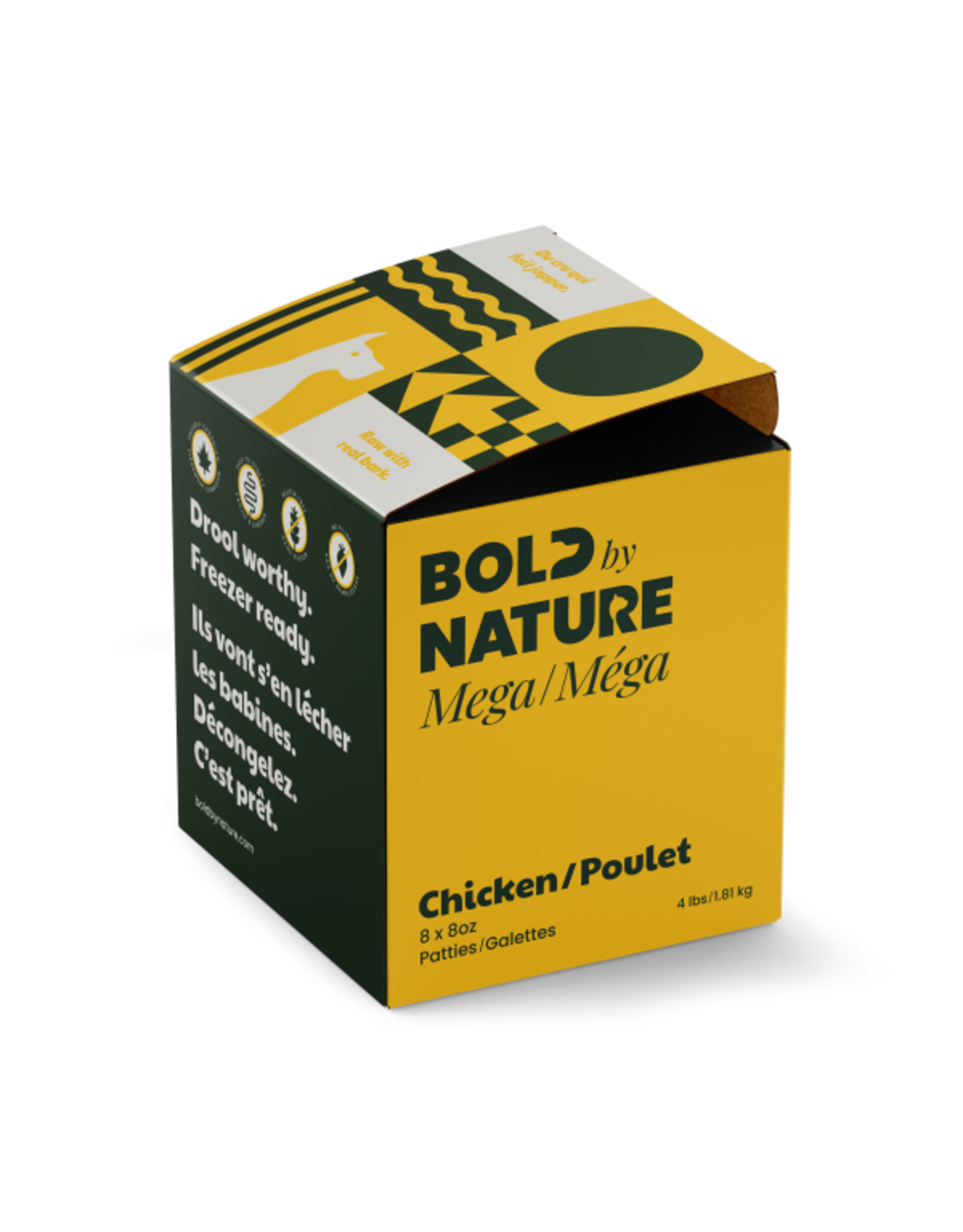 Bold by Nature Dog Mega Chicken Patties 4lb