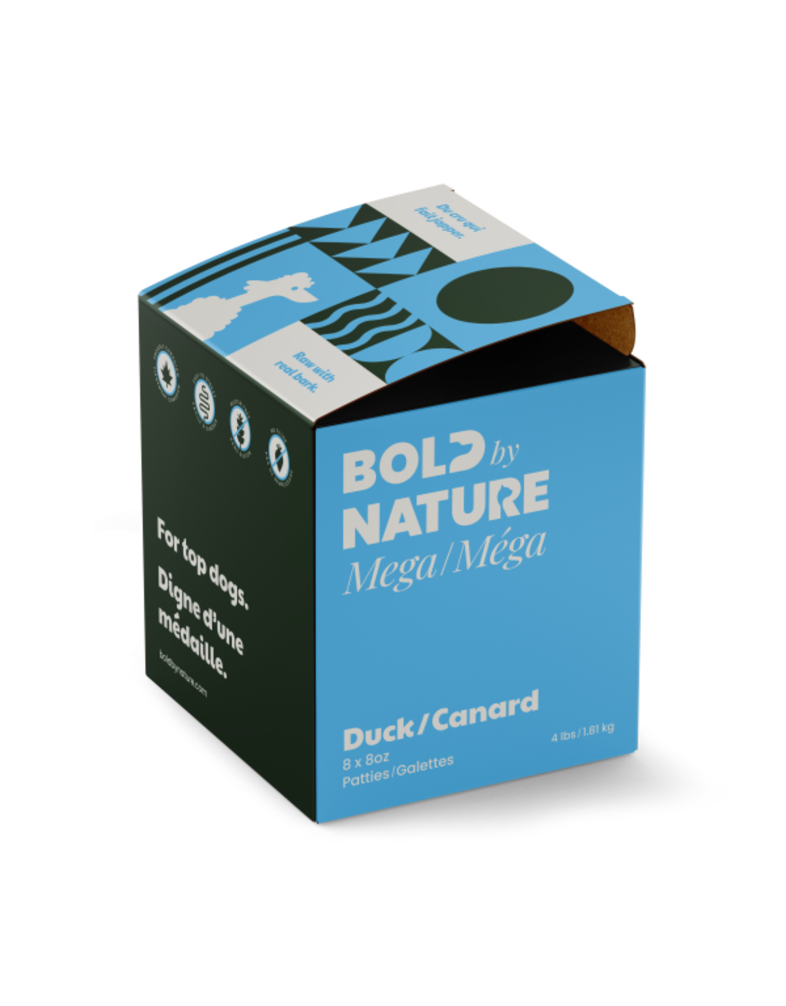 Bold by Nature Dog Mega Duck Patties 4lb