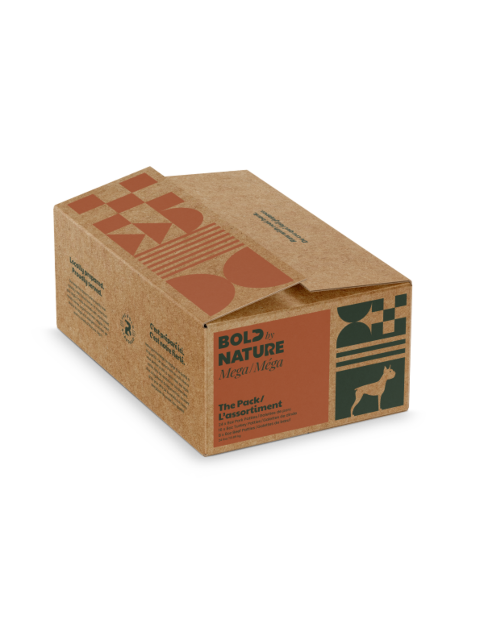 Bold by Nature Dog Mega Variety Pack Chkn Free Patties 24lb