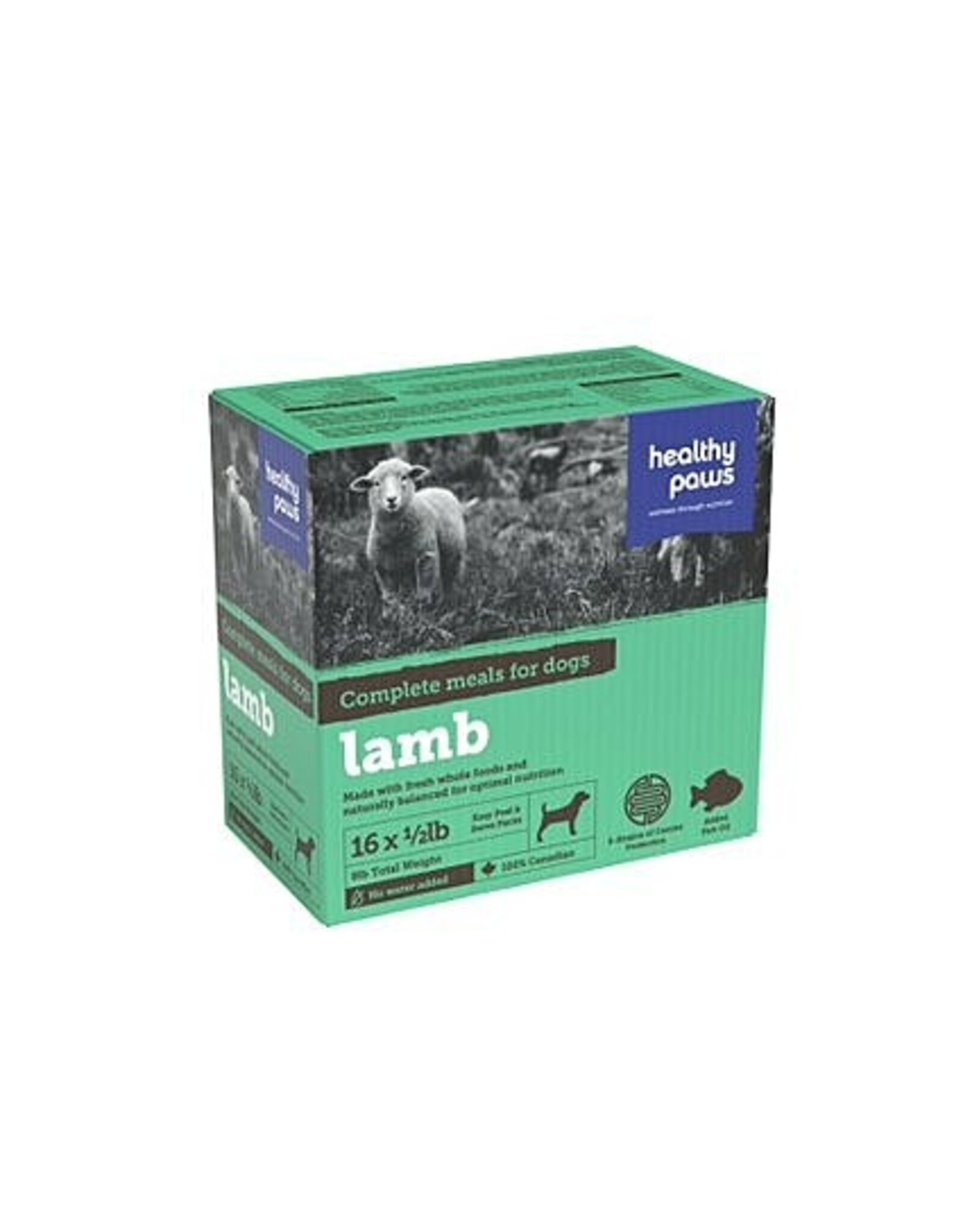 Healthy Paws Frozen - Complete Dinner Lamb 8LB