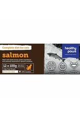 Healthy Paws Complete Dinner Salmon 12/100g - Cat