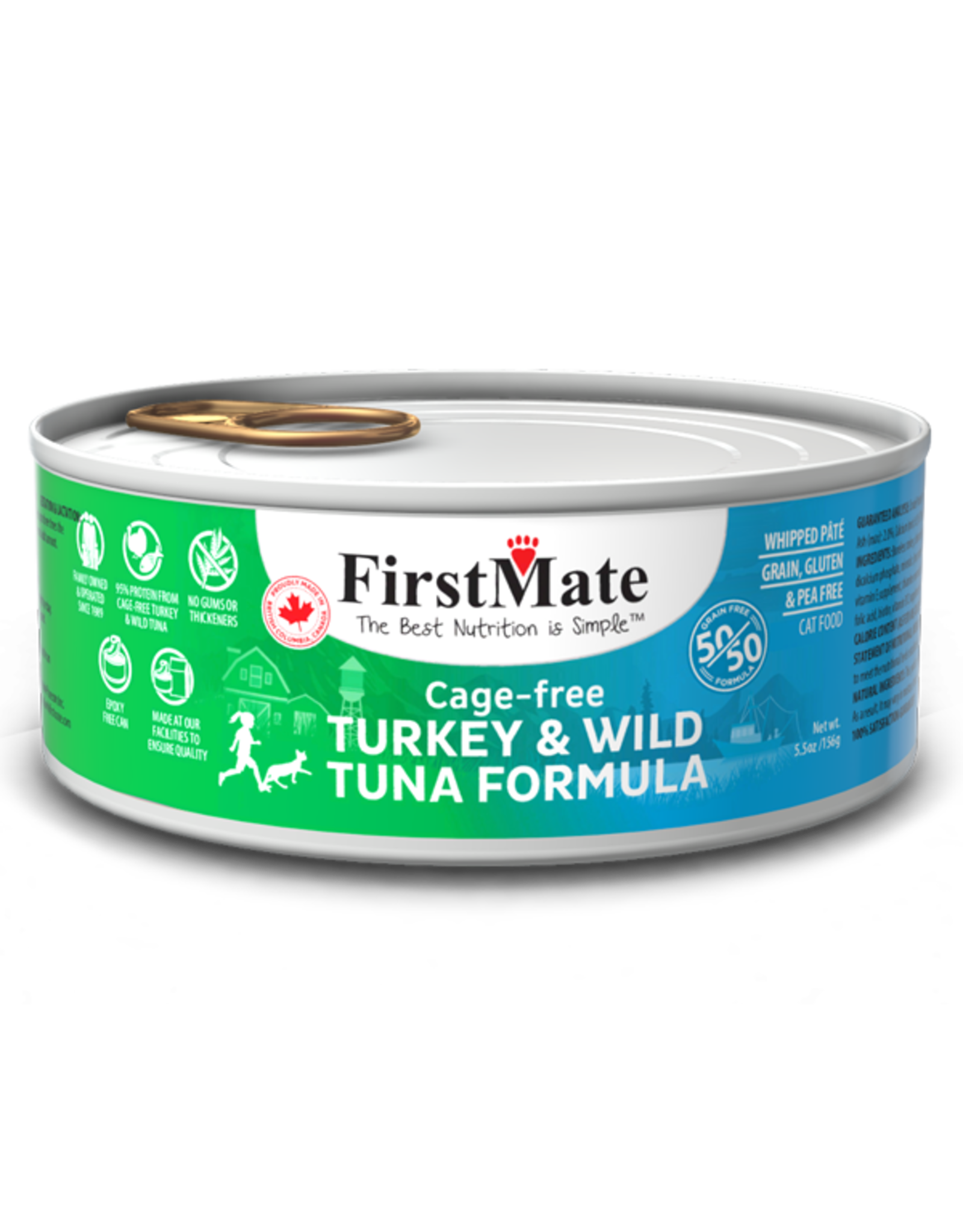 FirstMate Cat GF Turkey & Wild Tuna 5.5 oz
