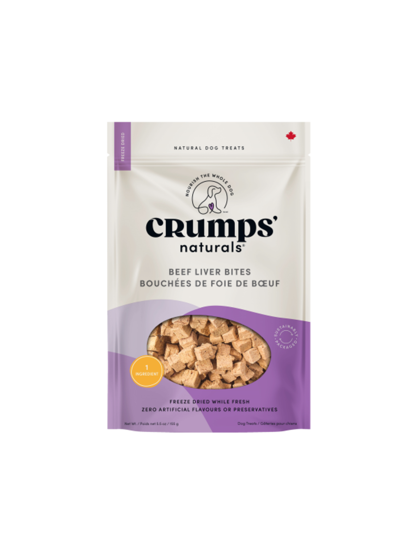 Crumps' Naturals Dog Beef Liver Bites 155g