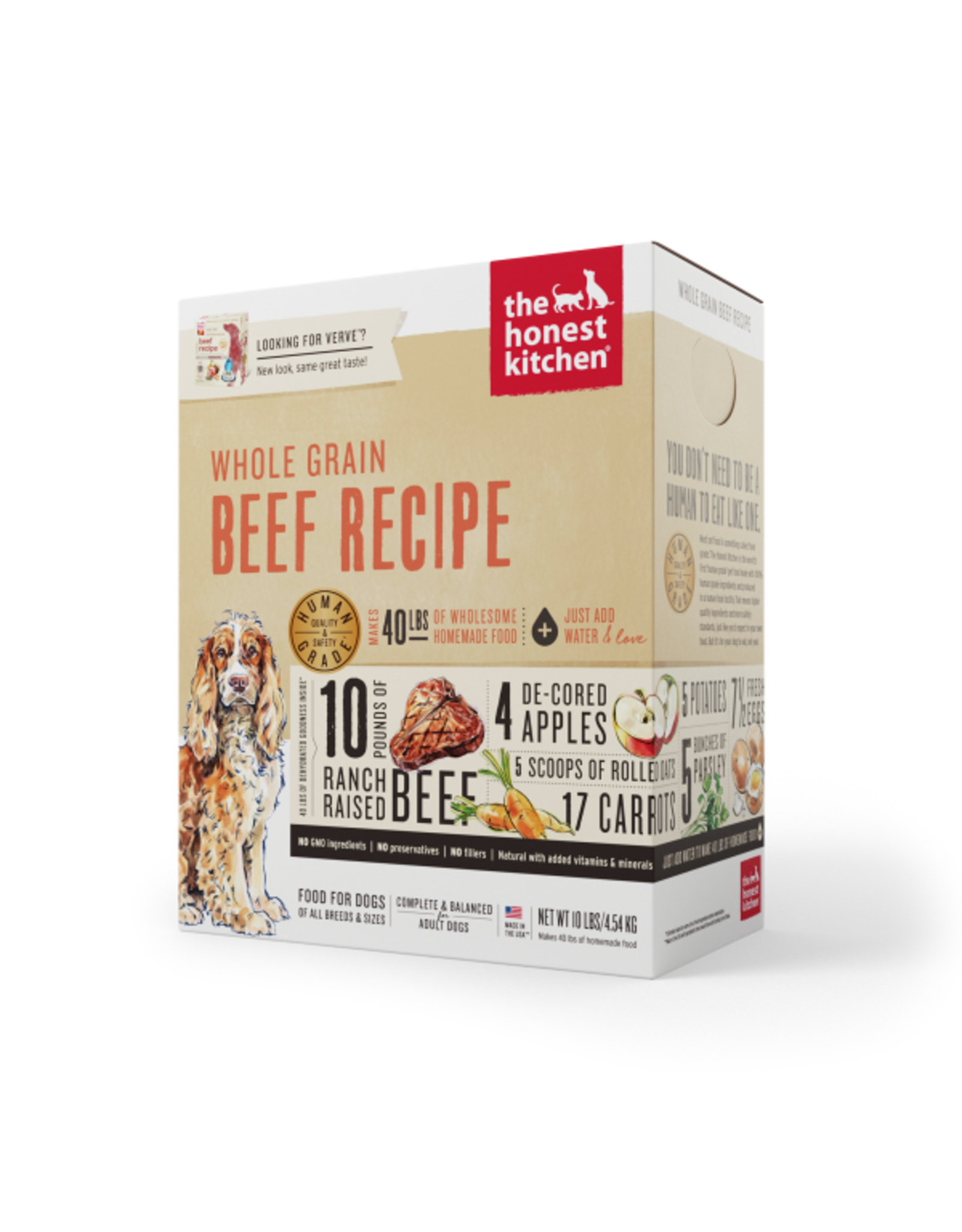 The Honest Kitchen Dog Dehydrated Whole Grain Beef 10 lb