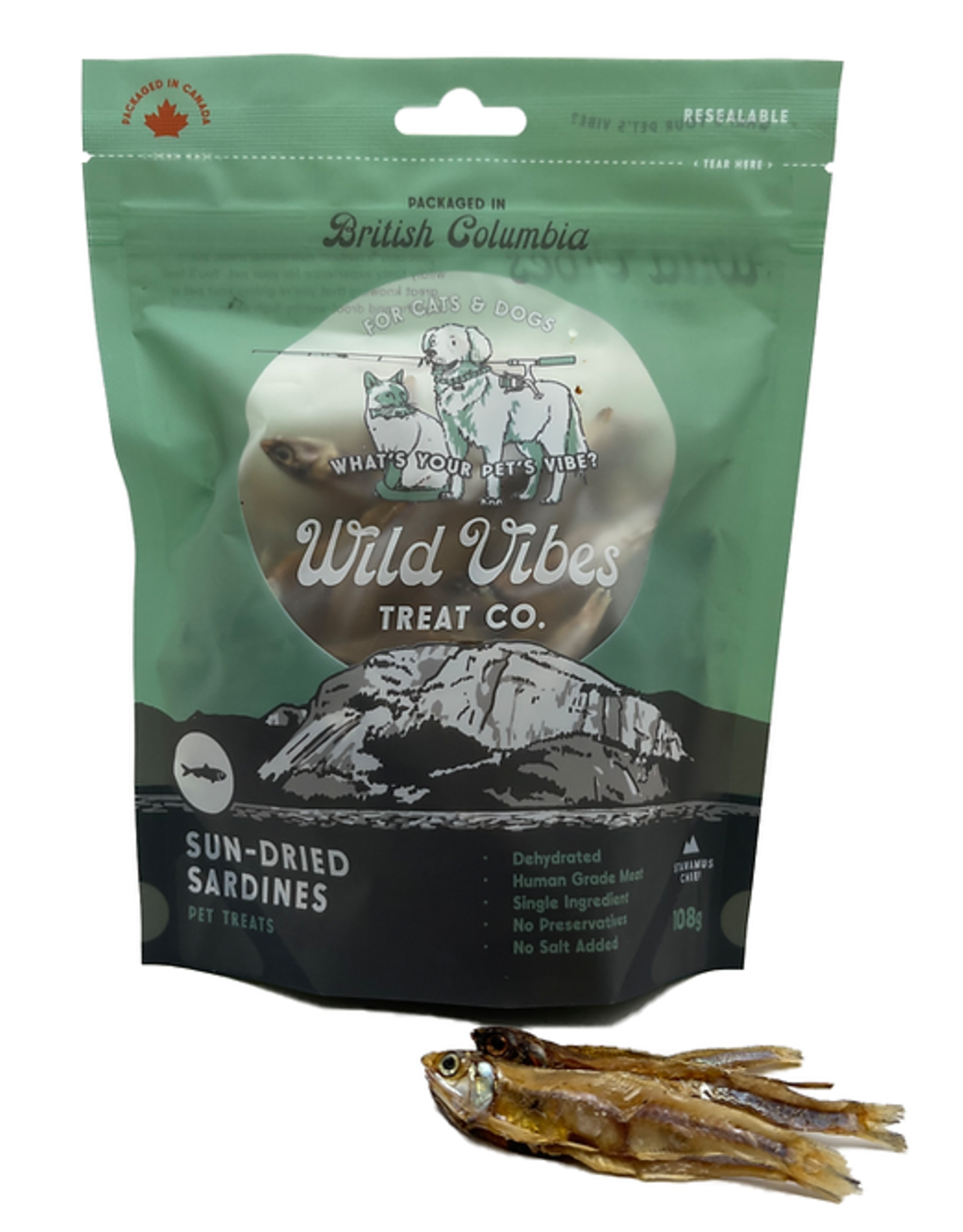 Wild Vibes Treat Co. Sun Dried Sardines 108g