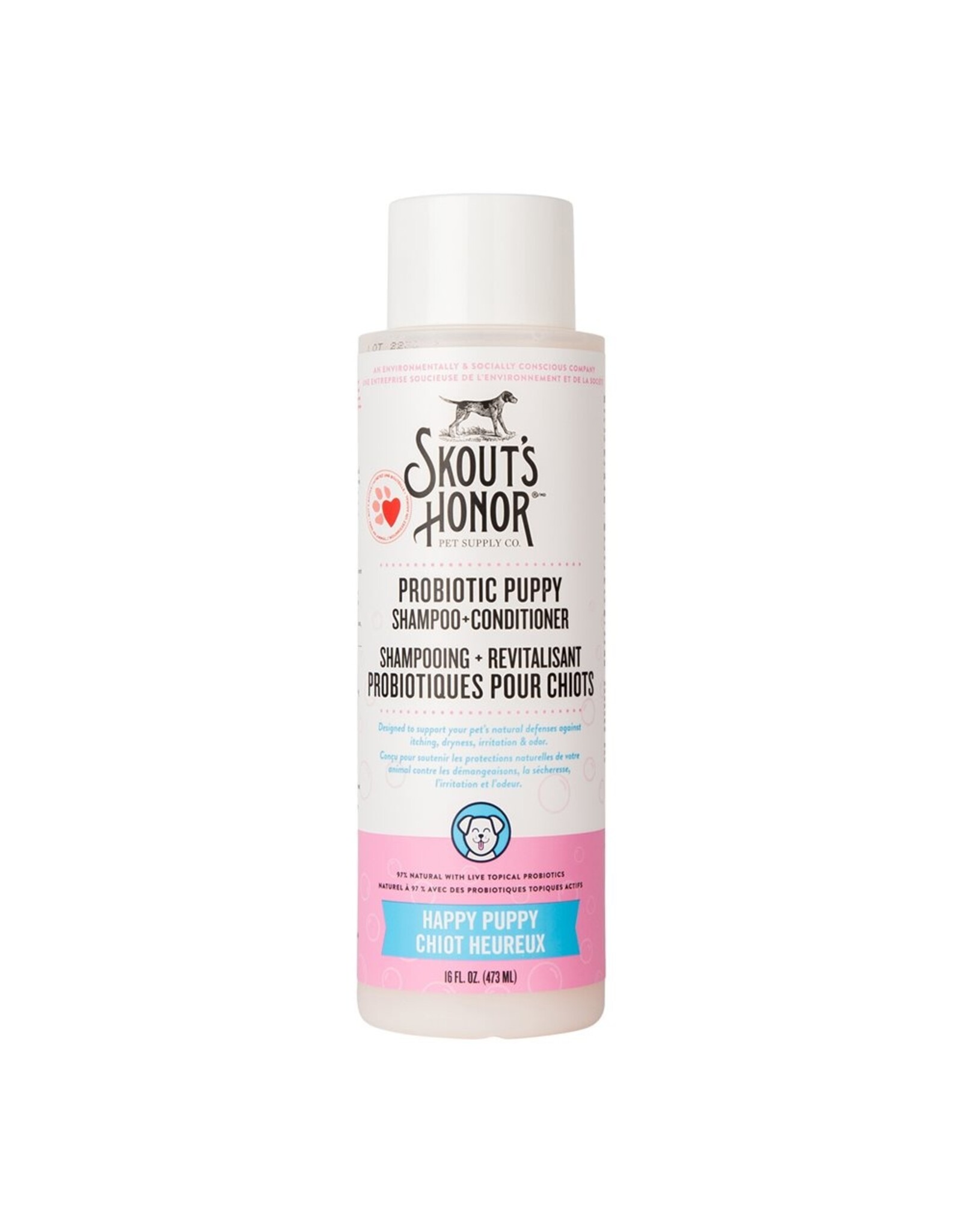 Skout's Honor Happy Puppy Probiotic Shampoo+Conditioner 16oz