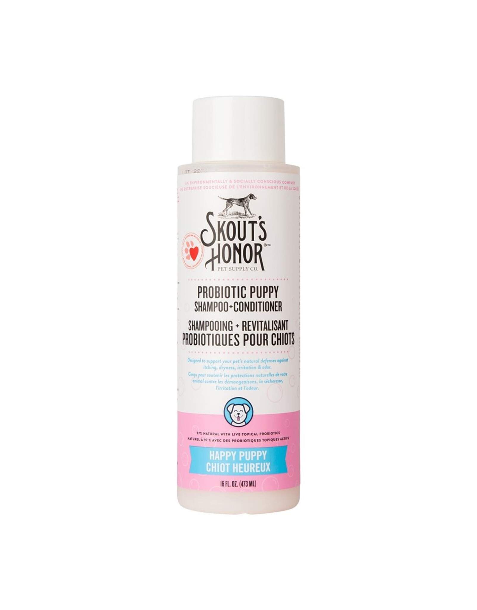 Skout's Honor Probiotic Shampoo+Conditioner - Happy Puppy 16oz