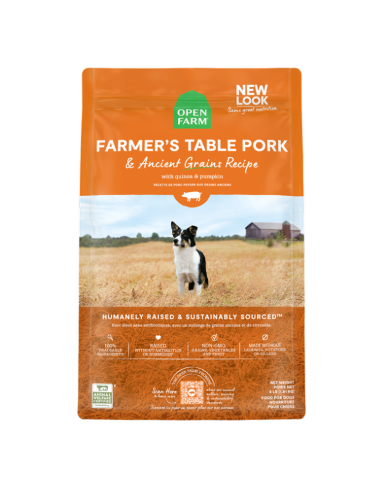 Open Farm Dog Ancient Grain Farmers Table Pork