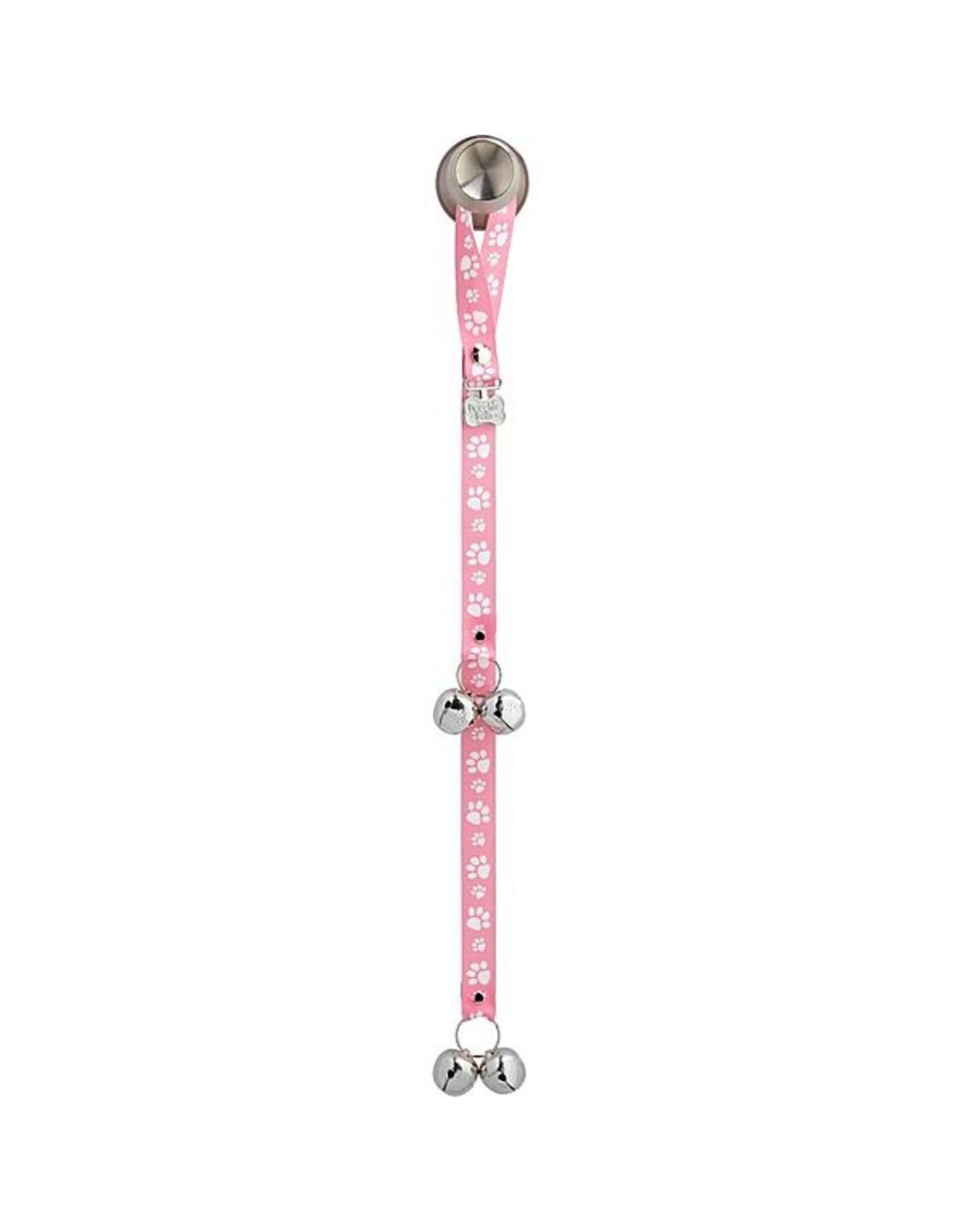 PoochieBells Let's go out Door Training Bells - Signature Tracks Pink 25"