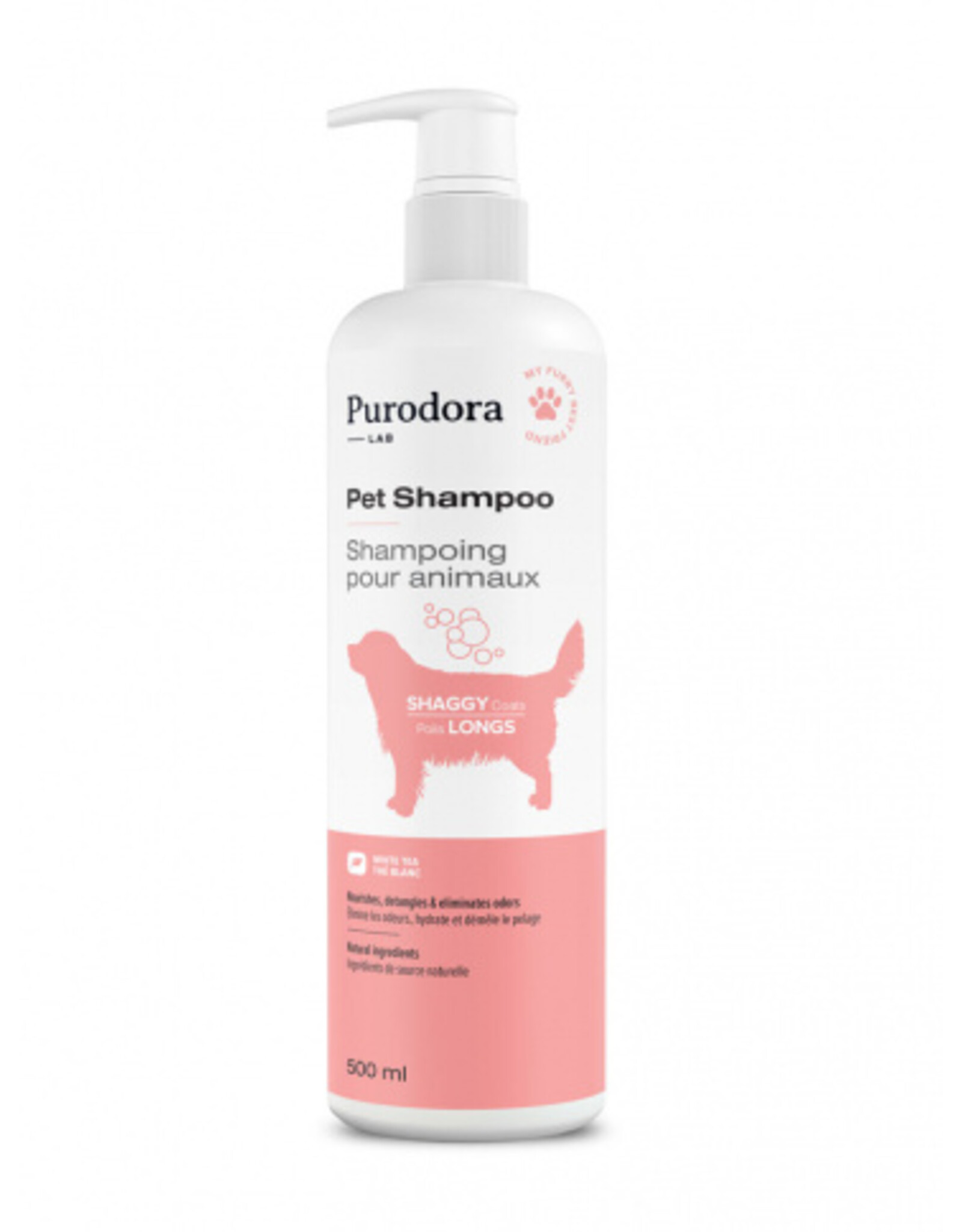 Purodora Pet Shampoo for Shaggy Coats 500ml