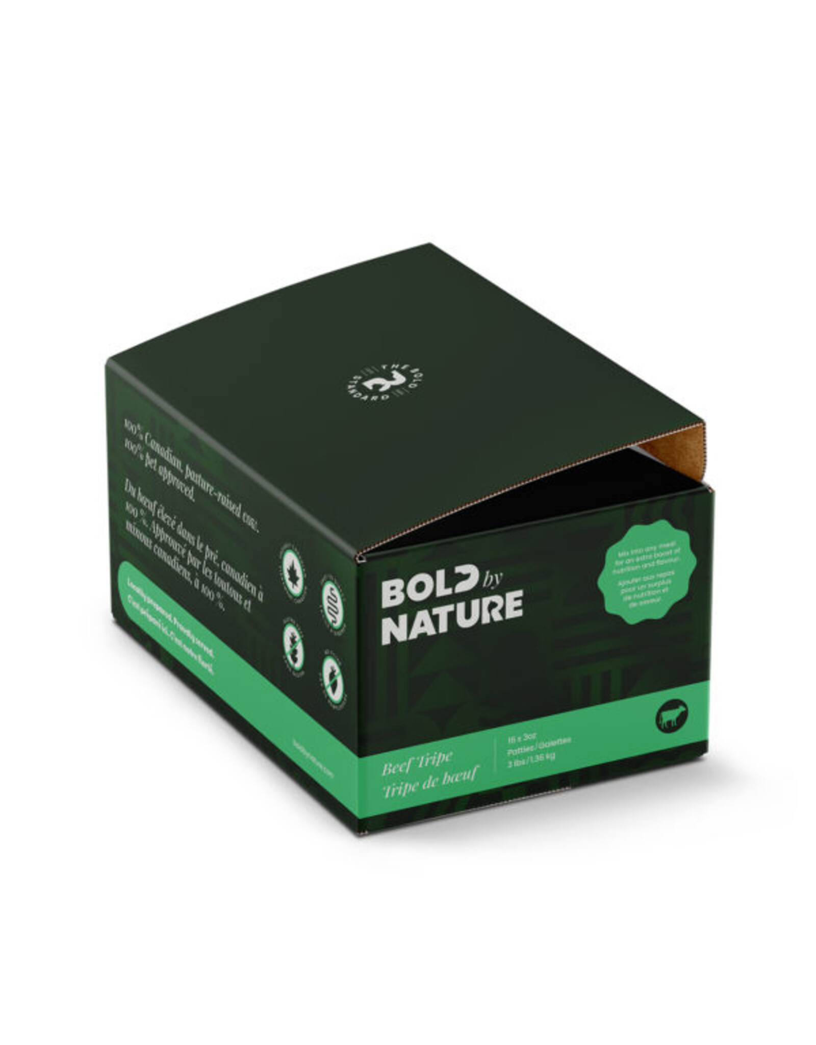 Bold by Nature Frozen Beef Tripe Patties 3 lb