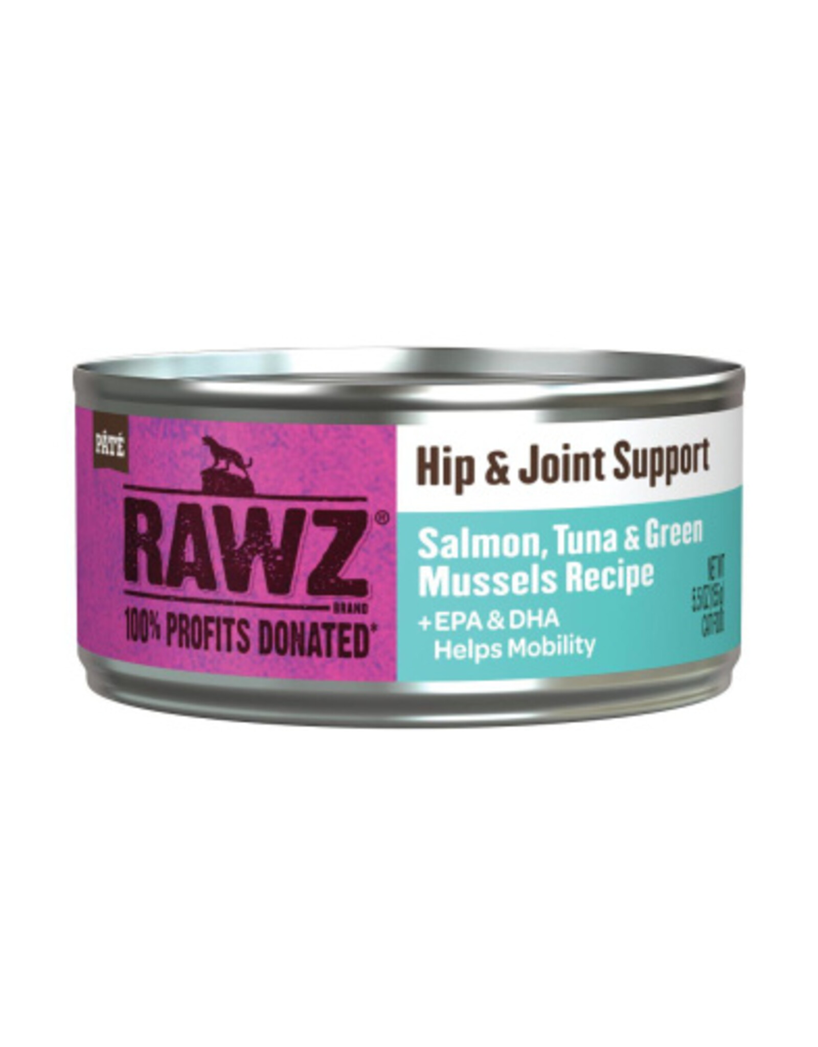 Rawz Cat Hip & Joint Support Salmon, Tuna, Green Mussels 5.5oz