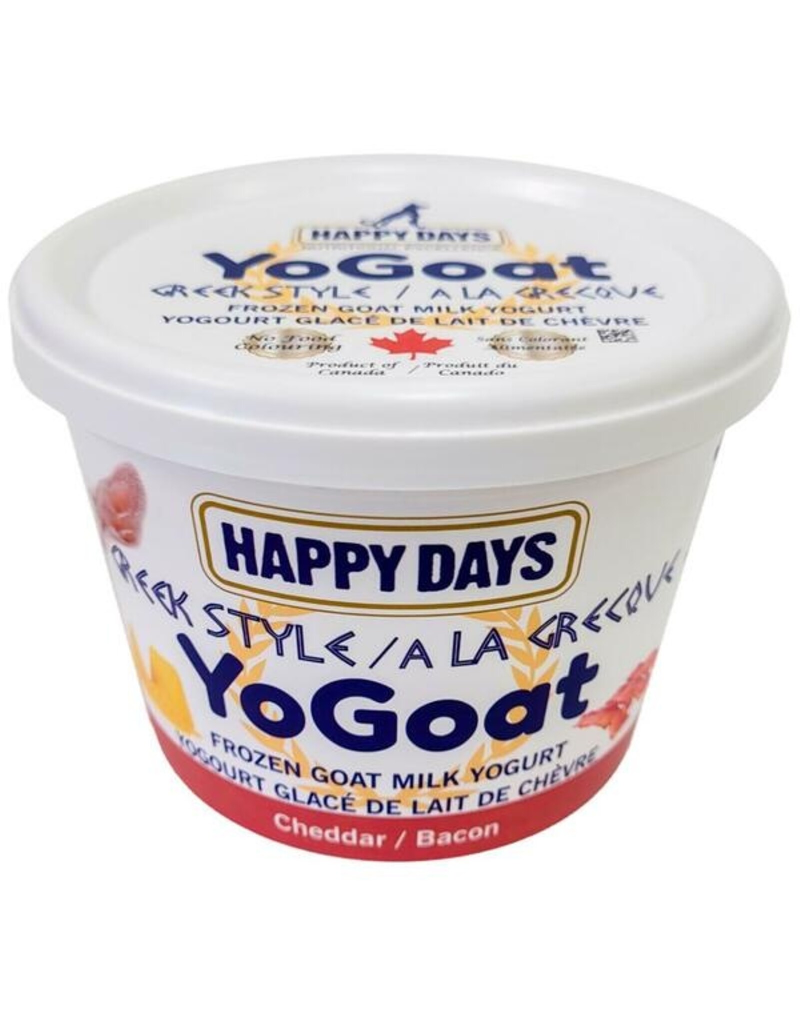 Happy Days Diaries Frozen Greek Yogurt Bacon Cheddar 475G
