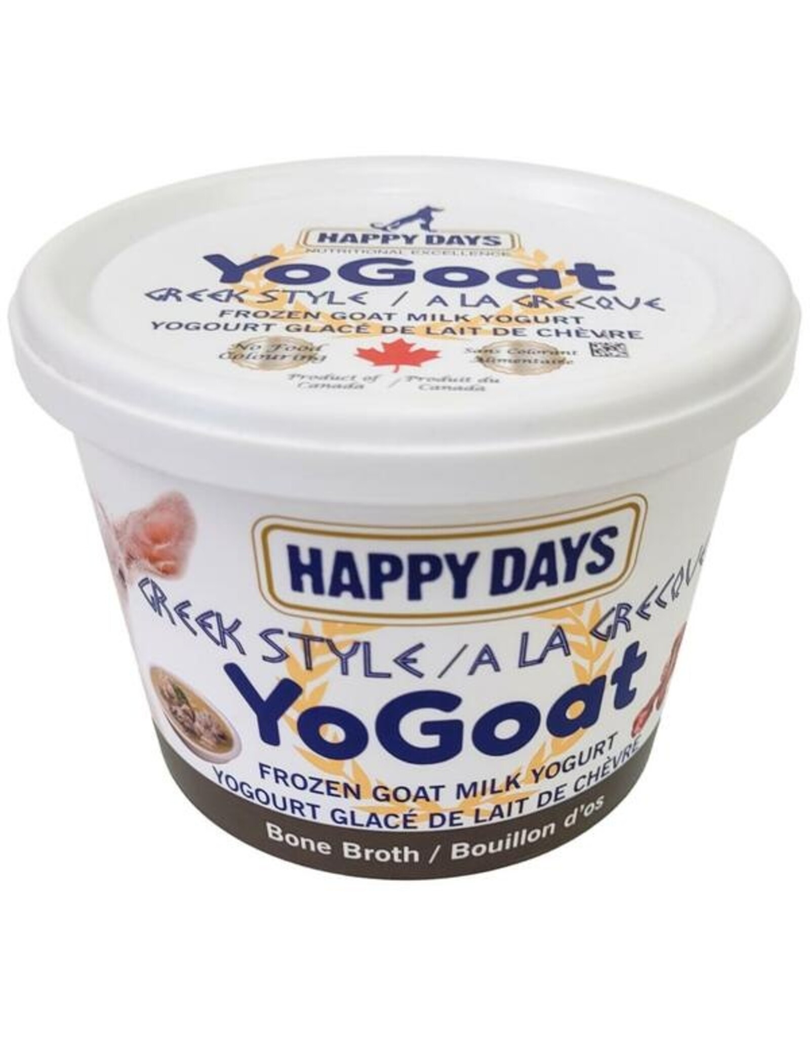 Happy Days Diaries Frozen Greek Yogurt Bone Broth 475G
