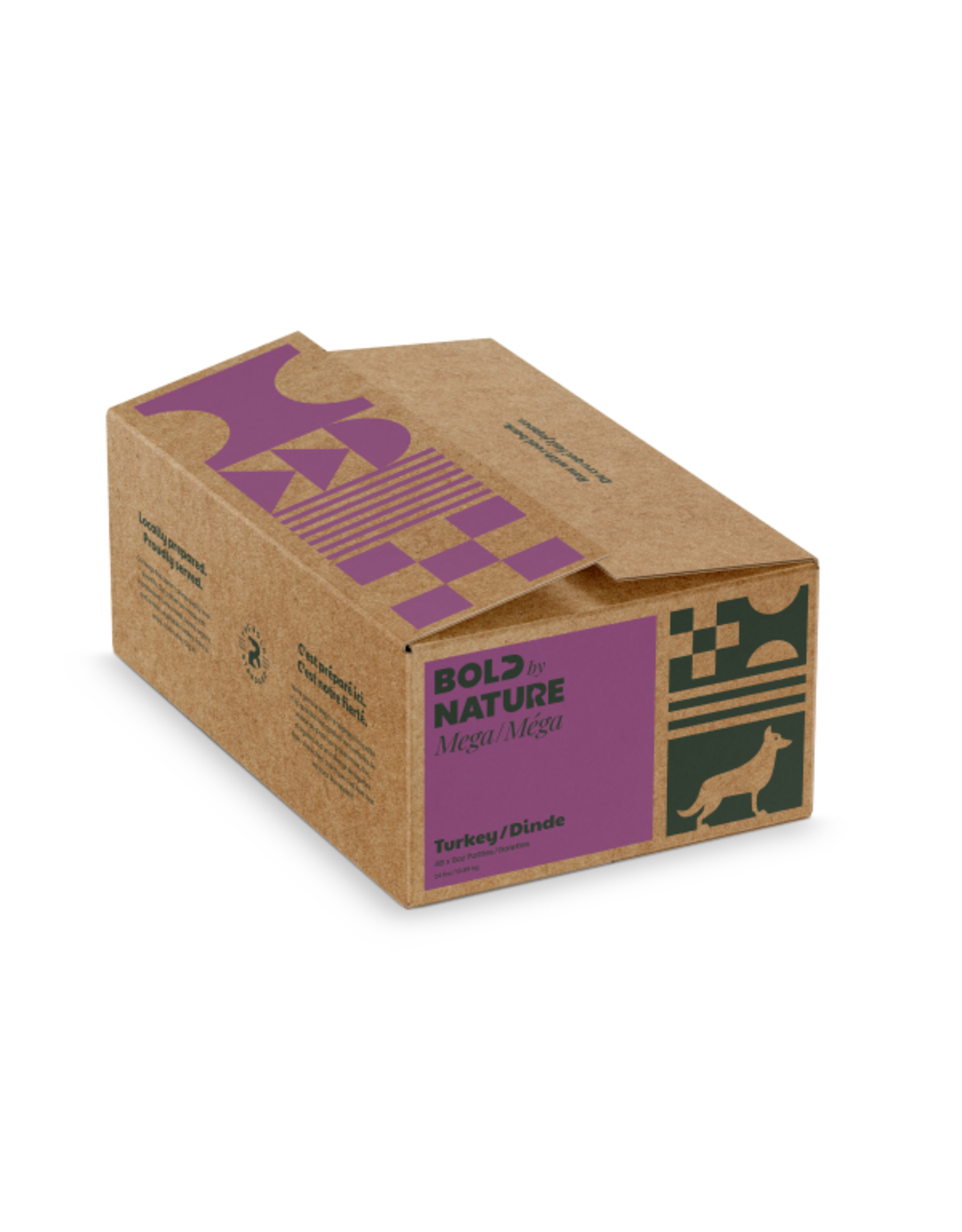 Bold by Nature Dog Mega Turkey Patties 24lb