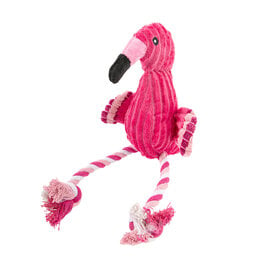 BrookBrand Pets Rope Flamingo, Pink
