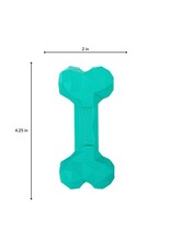 BrookBrand Pets Zilla Rubber Bone, Aqua