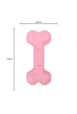 BrookBrand Pets Zilla Rubber Bone, Pink