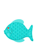 BrookBrand Pets Fish-Shaped Silicone Lick Mat