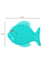 BrookBrand Pets Fish-Shaped Silicone Lick Mat
