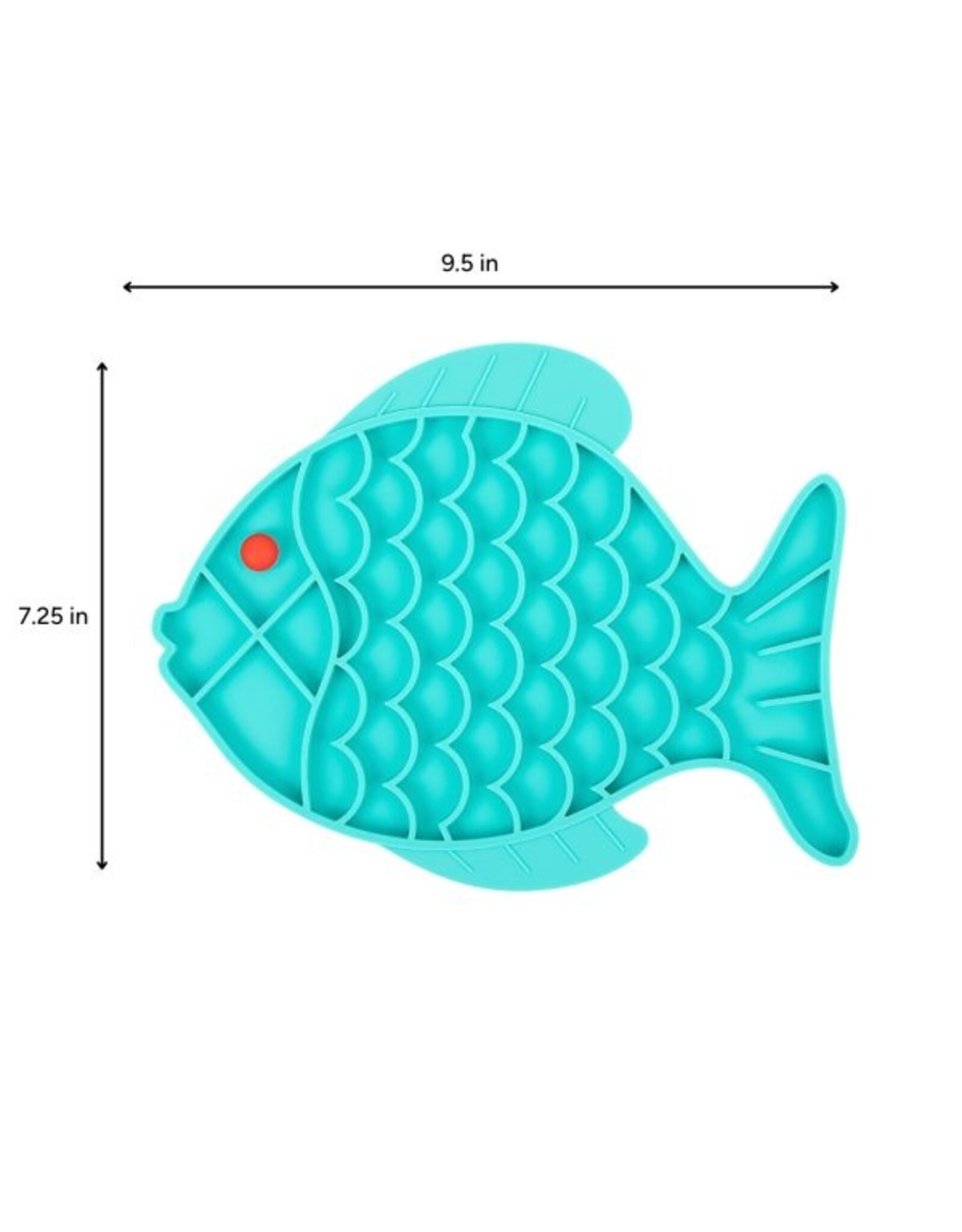 BrookBrand Pets Fish-Shaped Silicone Lick Mat