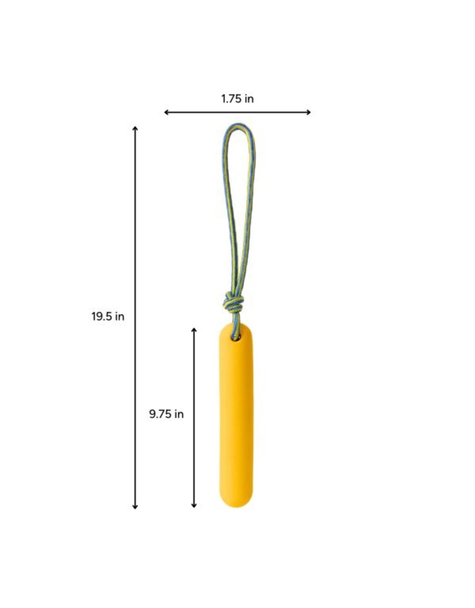 BrookBrand Pets Foam Rope Tugger, Yellow